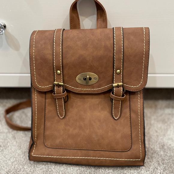 not known Handbags - NWOT Backpack purse. Leather.